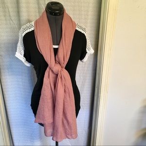 Light pink scarf